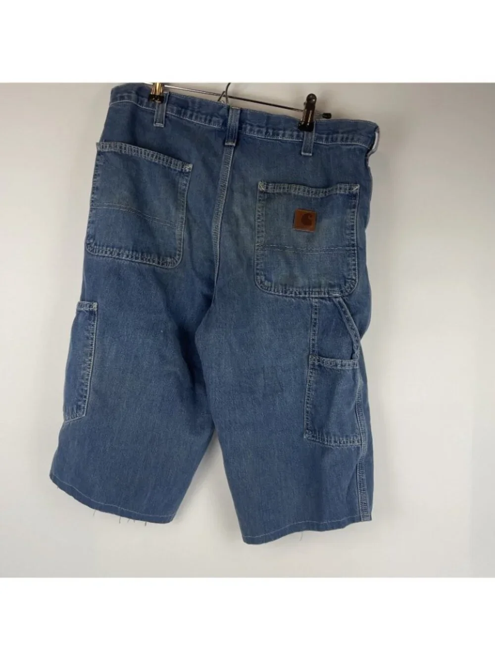 Carhartt Men’s 32” Cut-Off Denim Tool Shorts – Lot of 3 Pairs | Blue Utility - Picture 6 of 16